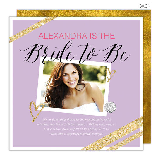 Modern Bride Photo Invitations